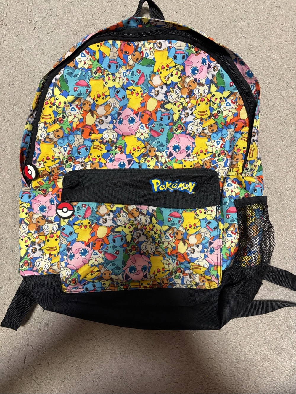 Pokémon Character Print Backpack - Multicolor